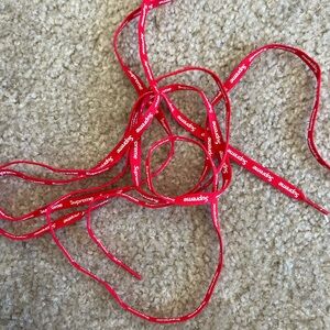 Supreme Red Logo Shoelaces